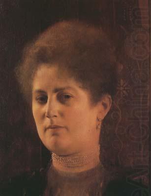 Portrait of a Lady (Frau Heymann) around (mk20), Gustav Klimt
